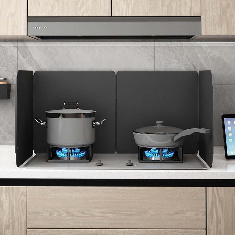 厨房防油挡板加厚耐高温灶台燃气灶隔热板炒菜防油溅不锈钢挡油板,淘宝优惠券,粉丝福利购,淘宝优惠卷