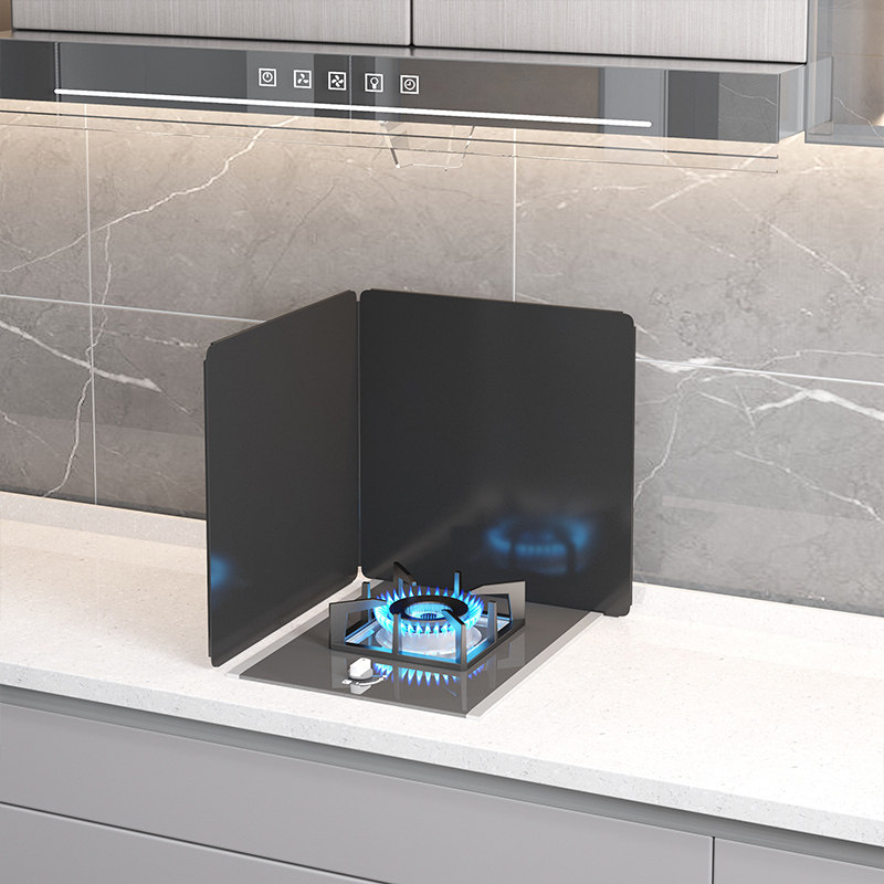 厨房挡油板灶台防风罩炒菜防油板隔油板家用耐高温墙贴黑色加厚,淘宝优惠券,粉丝福利购,淘宝优惠卷