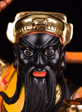 武财神赵公明佛像招财镇宅风水摆件开业礼品中路财神赵公明像新品