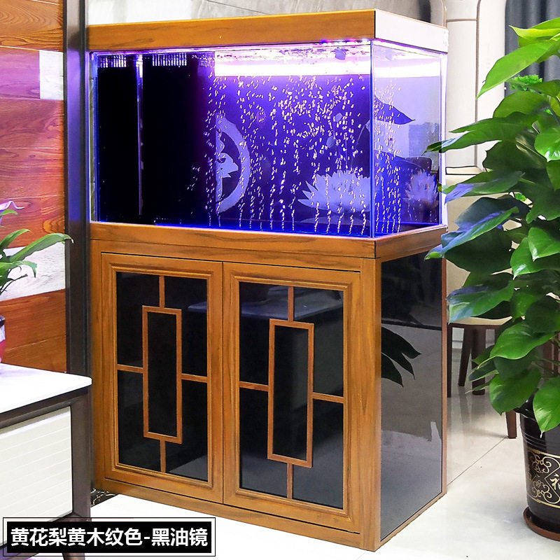 超白鱼缸客厅小型水族箱家用懒人免换水底滤中大型长方形鱼缸玻璃,淘宝优惠券,粉丝福利购,淘宝优惠卷