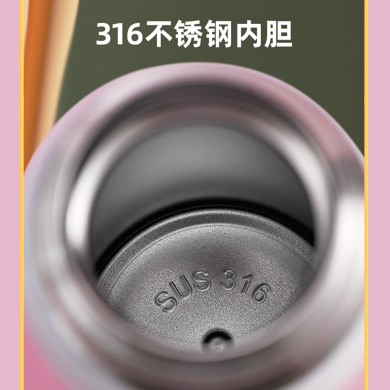 迪士尼儿童保温杯吸管女孩上学专用小学生幼儿园男孩两用水壶新款
