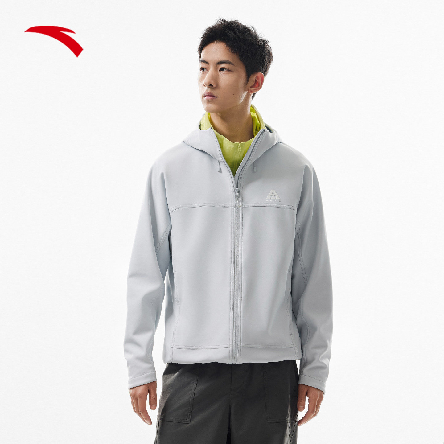 安踏防泼水防风多功能保暖软壳衣立体挺括男户外徒步梭织连帽外套,淘宝优惠券,粉丝福利购,淘宝优惠卷