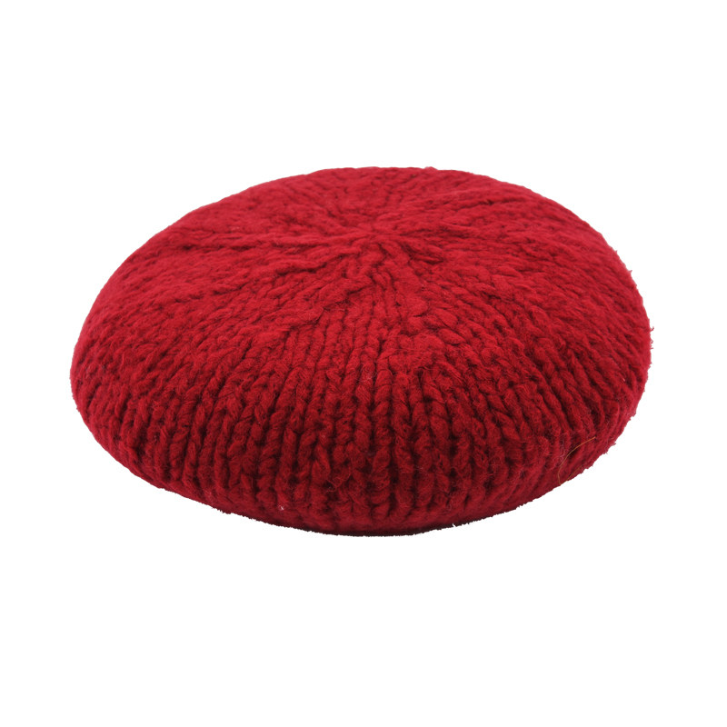 JOJOKUR 法式慵懒康赛妮真丝羊绒手工粗棒针织毛线帽贝雷帽多色,淘宝优惠券,粉丝福利购,淘宝优惠卷