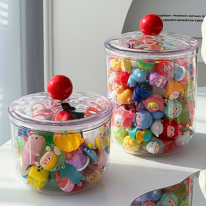 萌粒展示盒泡泡玛特小摆件防尘盒透明密封大容量小玩偶趴趴收纳盒,淘宝优惠券,粉丝福利购,淘宝优惠卷