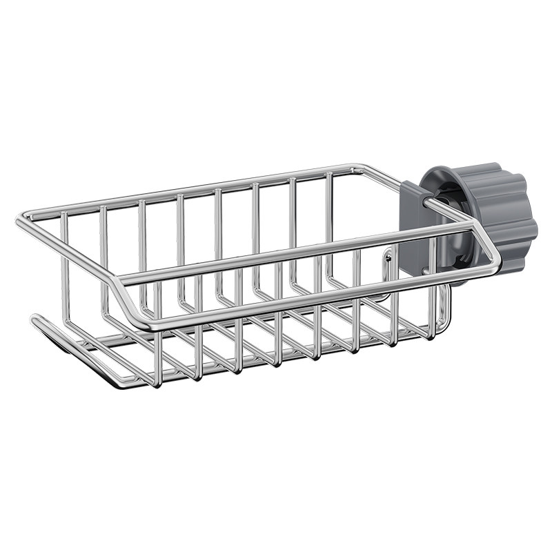 不锈钢厨房水龙头置物架洗碗水槽架沥水篮海绵刷百洁布抹布收纳架,淘宝优惠券,粉丝福利购,淘宝优惠卷