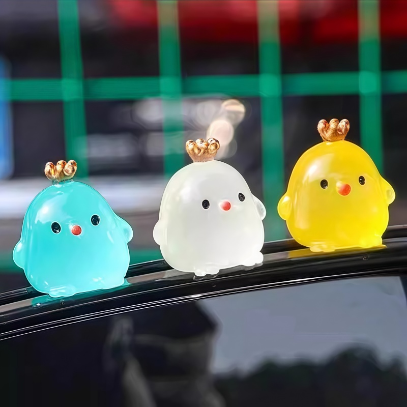 新手驾驶辅助标识车内安全点位夜光贴汽车点位标记摆件参照物车距