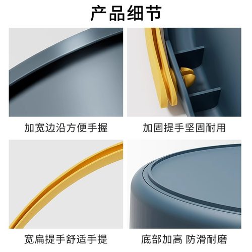 折叠水桶户外钓鱼桶大小号车载旅行洗车桶家用便携式加厚塑料手提-图2