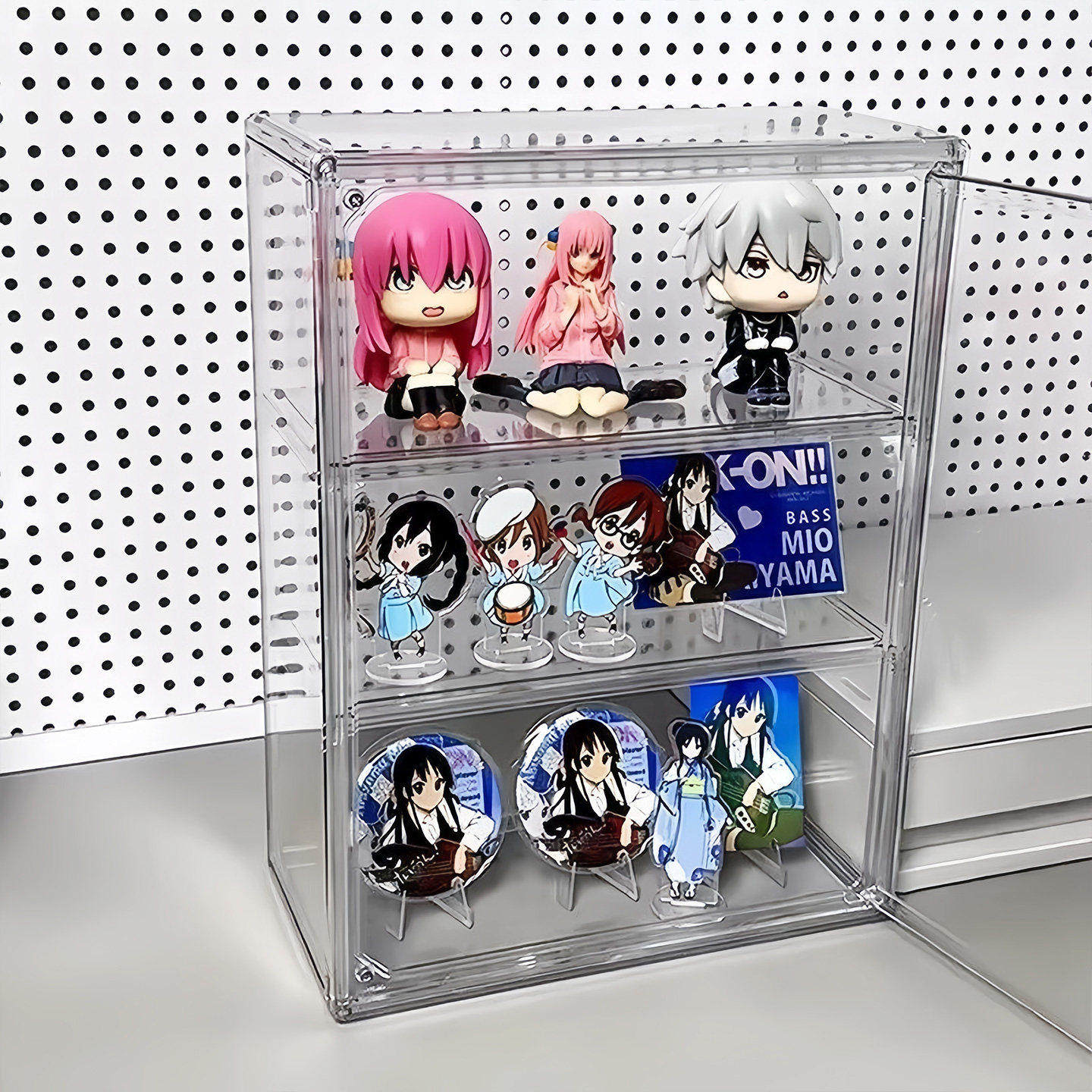 桌面收纳盒小痛柜吧唧整理展示透明塑料亚克力防尘大容量谷子手办,淘宝优惠券,粉丝福利购,淘宝优惠卷