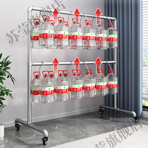 钢管晾衣架落地卧室双层挂衣服阳台户外晒被架子多功能水管晾衣杆 - 图2