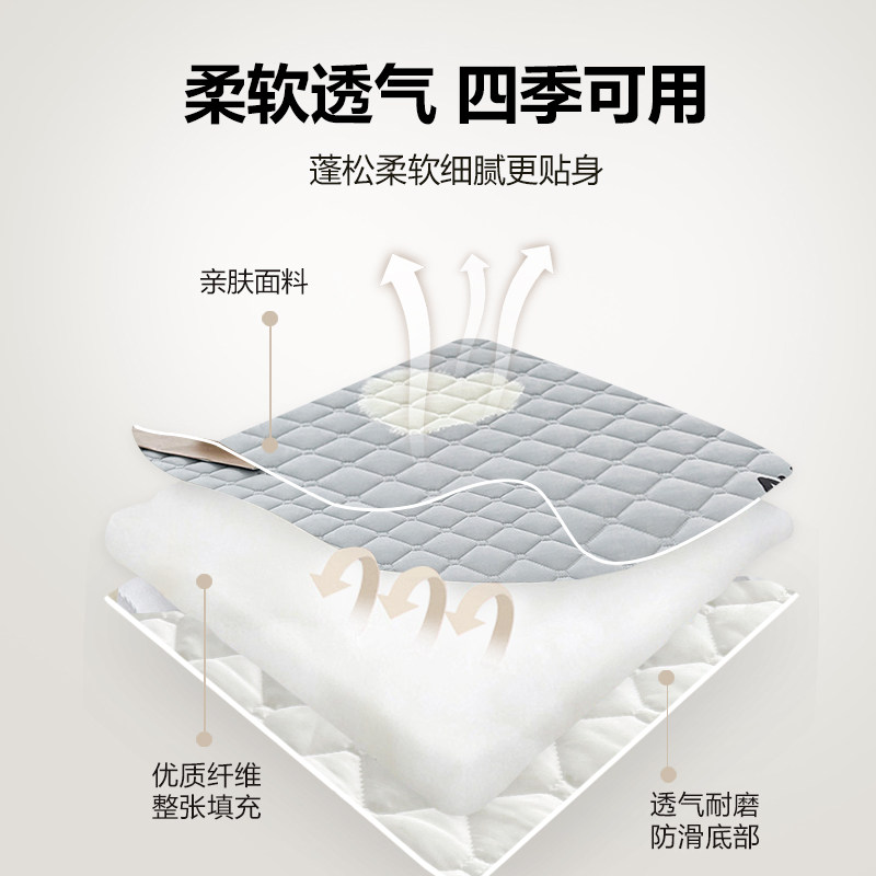 2025新款夹棉床笠床单件宿舍全包床垫套保护罩四季通用防滑床罩子,淘宝优惠券,粉丝福利购,淘宝优惠卷