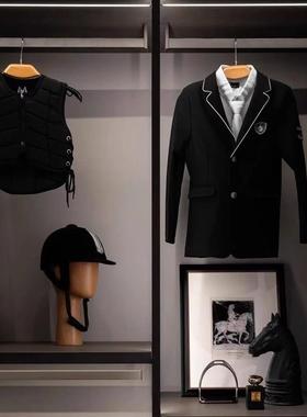 现代意式样板房马术主题组合摆件卧室书柜书房桌面家居装饰品摆件