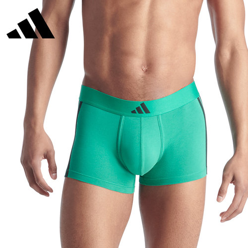 【明星同款】Adidas阿迪达斯男士运动内裤舒适透气排湿速干平角裤 - 图3