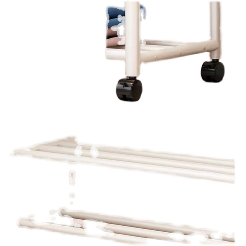 极速晾衣架落地折叠家用晒衣v架阳台卧室挂衣架子室内简易单杆式 - 图3