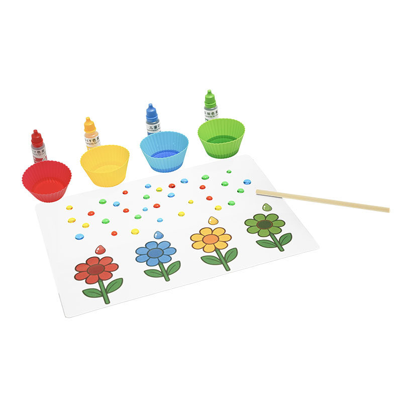 颜色小水珠儿童配对玩具颜色认知分类早教益智教具幼儿园精细动作,淘宝优惠券,粉丝福利购,淘宝优惠卷