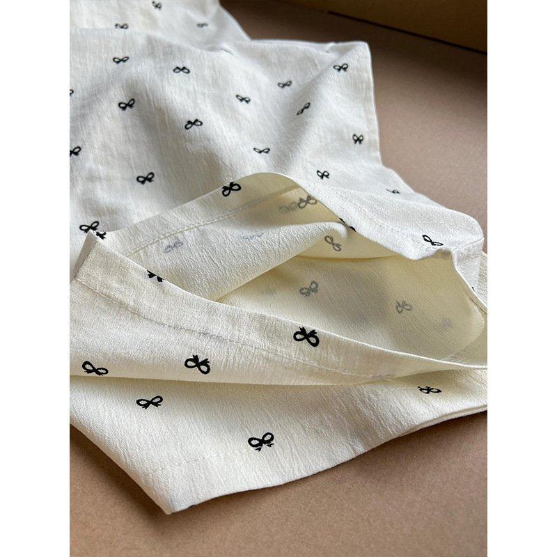 奶白色薄款裤子女春夏松弛垂感蝴蝶结宽松直筒阔腿防晒山本休闲裤,淘宝优惠券,粉丝福利购,淘宝优惠卷