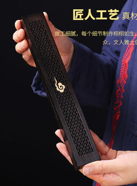 沉香木质线香插香盒熏香炉