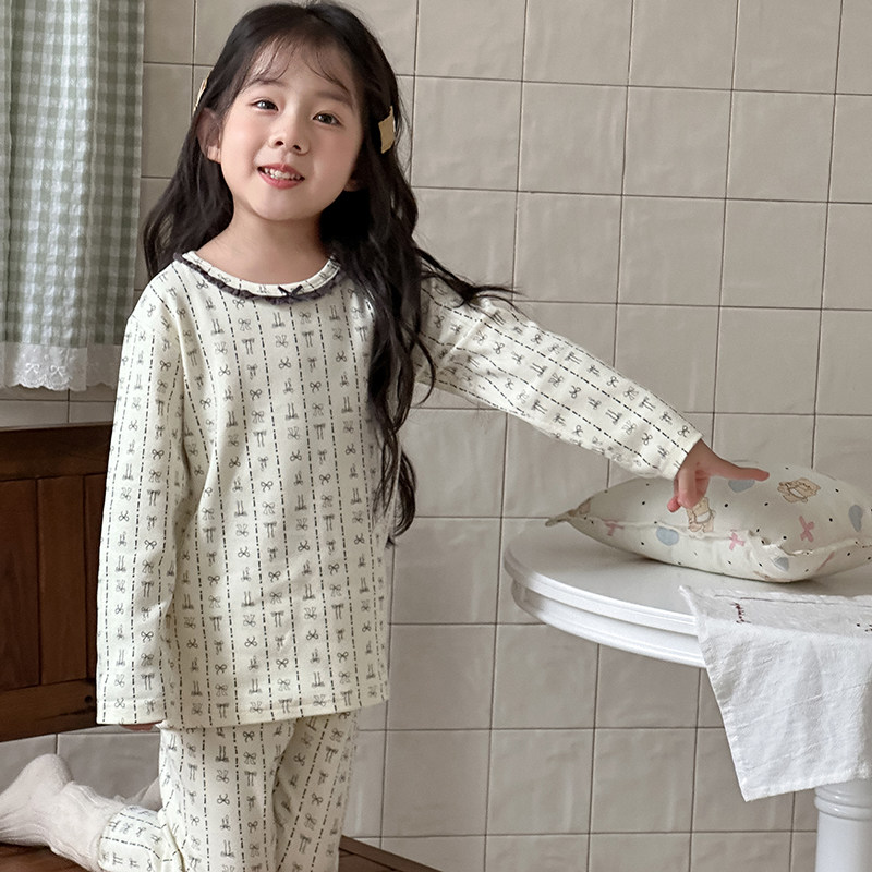 Children's Thermal Thermal Underwear Comfortable Velvet Frame Set