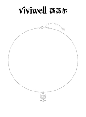 VIVIWELL星恋猫咪新中式玉髓项链