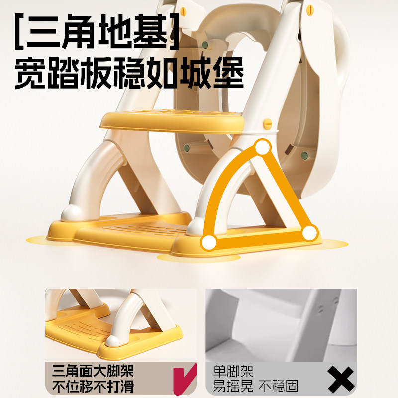 儿童马桶楼梯式坐便器男小孩女宝宝便圈专用厕所辅助垫阶梯踩脚凳,淘宝优惠券,粉丝福利购,淘宝优惠卷