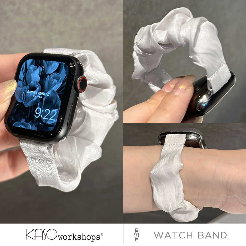 KASO适用苹果iwatch手表表带新款applewatchs8表带s4567代se手表带女款夏天透气大肠发圈夏季创意高级感可爱-图2