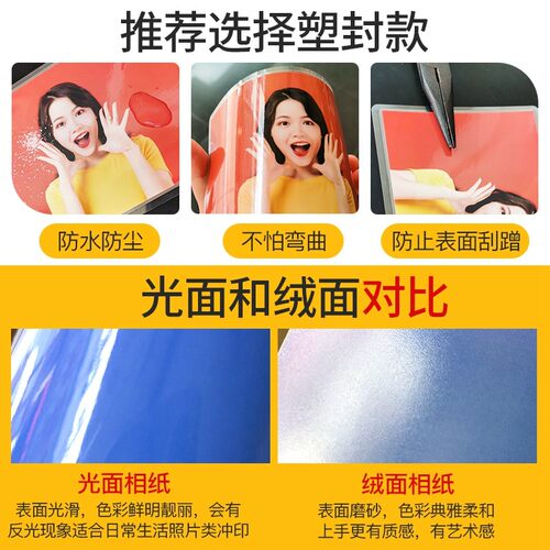 柯达洗照片冲印照片打印照片冲洗晒相洗手机照片洗相片包邮过塑封 - 图2