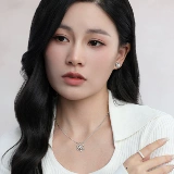 Дизайнерский демисезонный свитер, ожерелье, со снежинками, легкий роскошный стиль