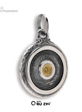 不止不只925银24k贴金祥云龙吊坠