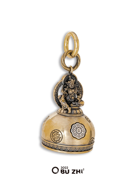 不止不只925银铜黄财神铃铛吊坠