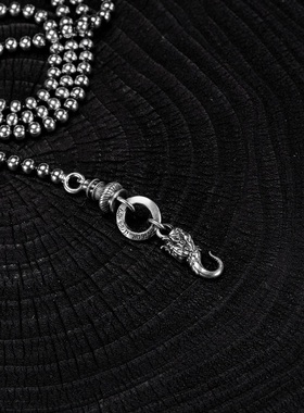 不止不只925银摩羯圆珠链