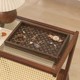 High-end retro tea tray walnut jewelry rectangular