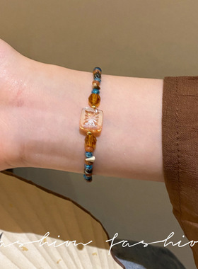 敦煌配色复古文艺串珠手链新中式设计感高颜值仙气古风手饰品批发