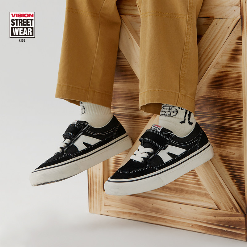 VISION童鞋 STICKY魔术贴低帮帆布鞋滑板鞋秋冬男童女童运动鞋,淘宝优惠券,粉丝福利购,淘宝优惠卷