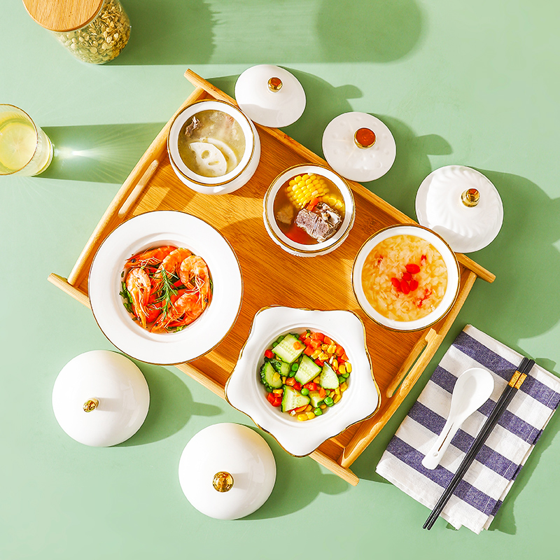 精致月子餐具套装月子中心专用月子餐餐具餐盘套装产妇专用月子碗