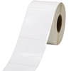 Bright white PET label paper 70*30mm self-adhesive oil-proof PVC tear-resistant barcode printing sticker 7x3cm custom-made