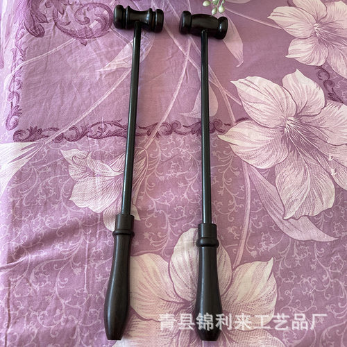 紫光檀锤子按捶敲打锤木质健身捶经络锤木头颈部按棒敲背锤子 - 图1