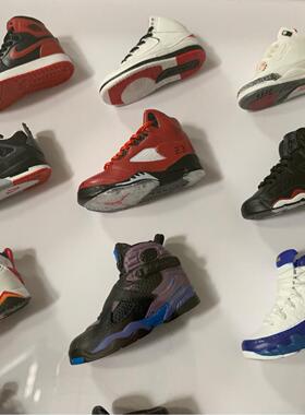 礼盒版AJ相框篮球鞋模全套手挂画送生生日礼物檀木工艺摆件