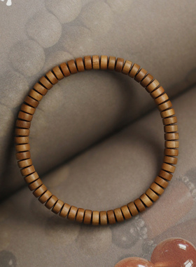 濮暹老山檀香手串奶香隔片文玩