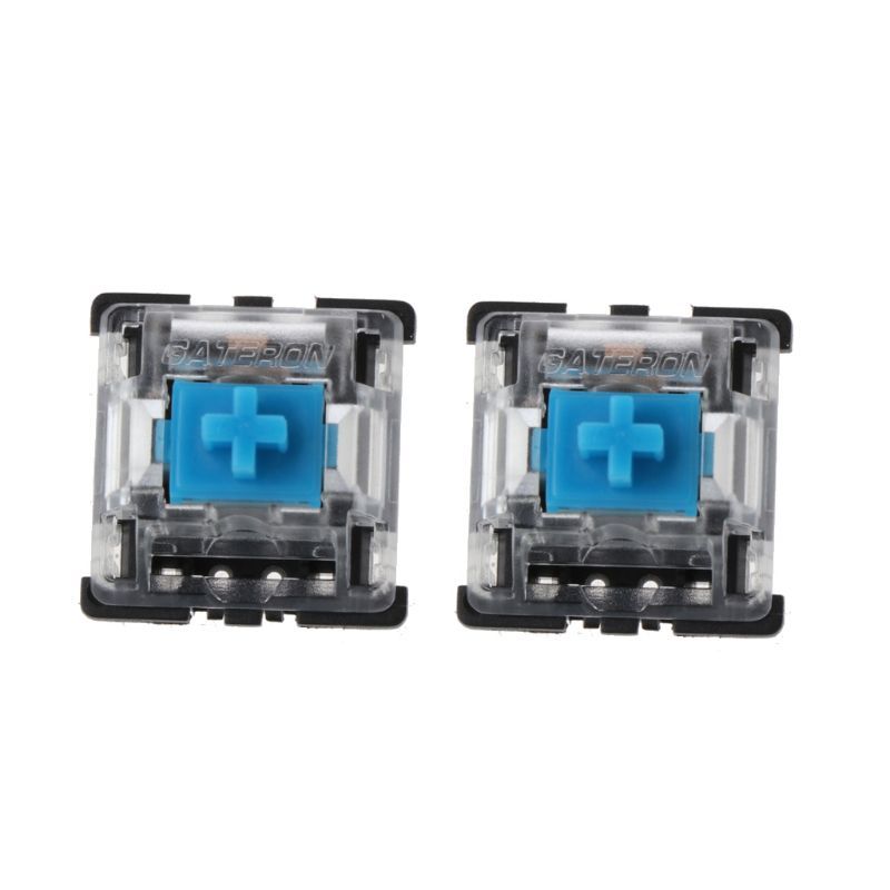 10Pcs Mechanical Keyboard Gateron MX 3 Pin Blue Switch Trans - 图0