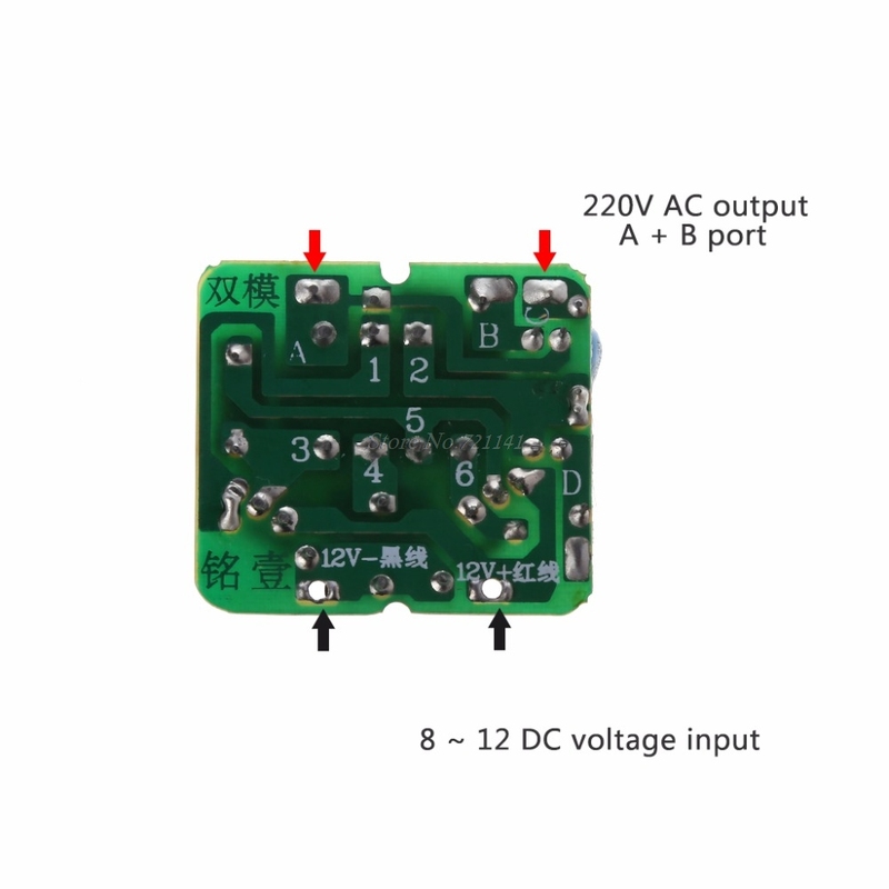 40W DC-AC 12V To 220V Step-up Transformer Boost Module Inver - 图3