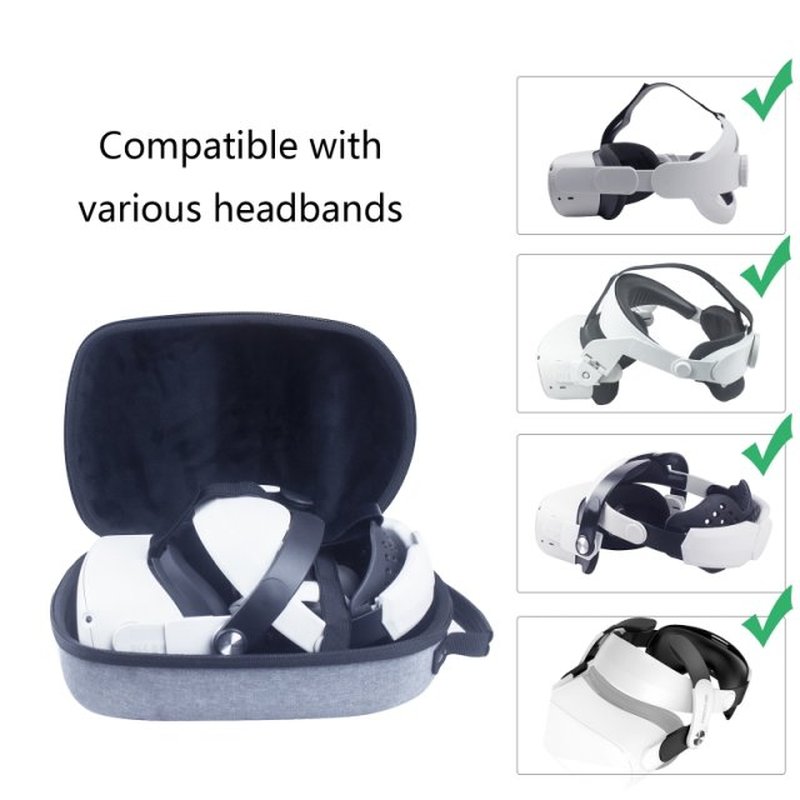 Classic Style Hard Shells Compatible with Oculus Quest 2 Hea - 图0