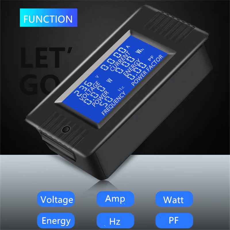 6 in 1 AC 80V-260V 5A 10A 100A Digital Voltmeter Ammeter Vol - 图2