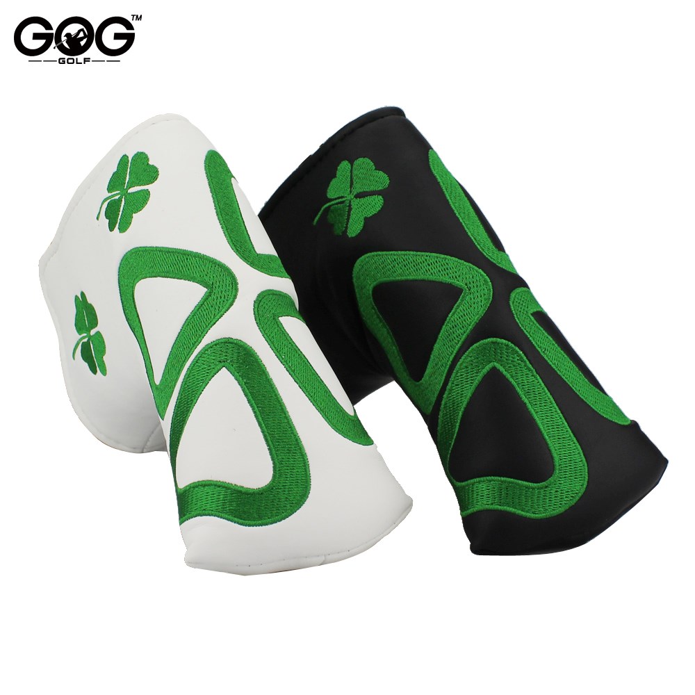 New golf putter cover headcover lucky grass PU cover For Bla - 图3