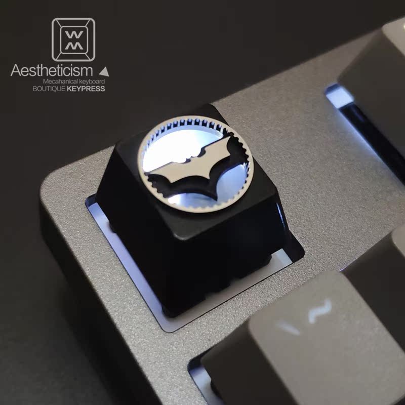 1pc aluminum alloy searchlight key cap Mechanical keyboard-图1