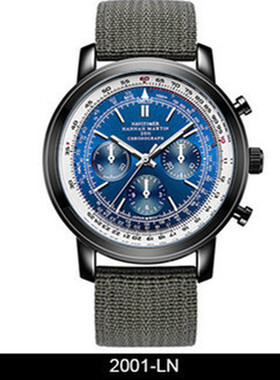 男士飞行员航空计时表Men's sports watch, belt Watch