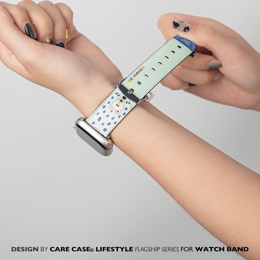 CARECASE 可爱动物园表带适用苹果手表iwatch8表带apple watch7/se/1/2/3/4/5/6小众可爱通用41/45mm原创设计 - 图0