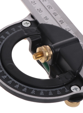 30cm Combination Tri-Square Ruler Level Steel Measuring Angl