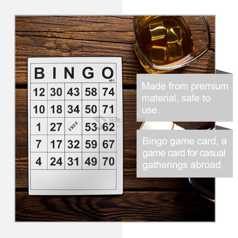 60Pcs Bingo Card Bingo Card for Fun Intellectual Developt P-图2