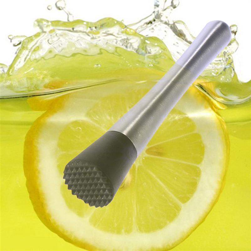 Stainless Steel Cocktail Muddler Wine Stirrer Ice Crusher  w