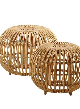 Rattan Low Stool Children Short Stool Home Furniture Rattan
