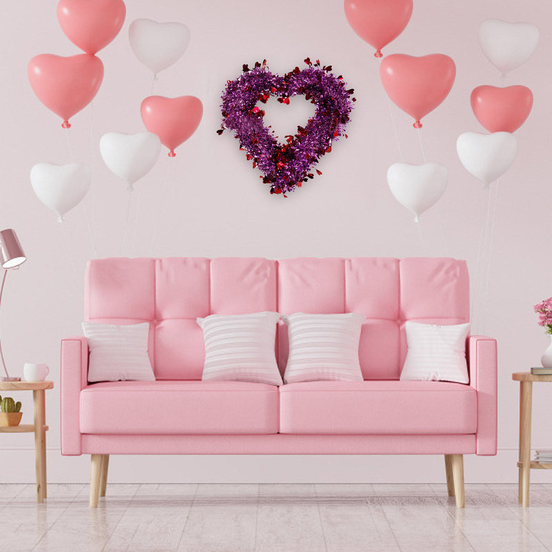 Valentines Day Love Wreath Home Decor Door Hanging_虎窝淘